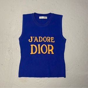 Christian Dior J’Adore Dior Graphic Tee Tank Top
